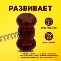 Деревянный молоточек на пружине, 40 × 7 × 4 см Деревянный молоточек на пружине, 40 × 7 × 4 см