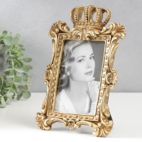 Фоторамка полистоун 10х15 см "Корона императора" золото 23х15 см Фоторамка полистоун 10х15 см "Корона императора" золото 23х15 см