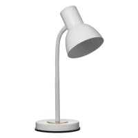 Настольная лампа "Чарли" 1х40Вт Е27 белый 18х15,5х45,5см RISALUX Настольная лампа "Чарли" 1х40Вт Е27 белый 18х15,5х45,5см RISALUX