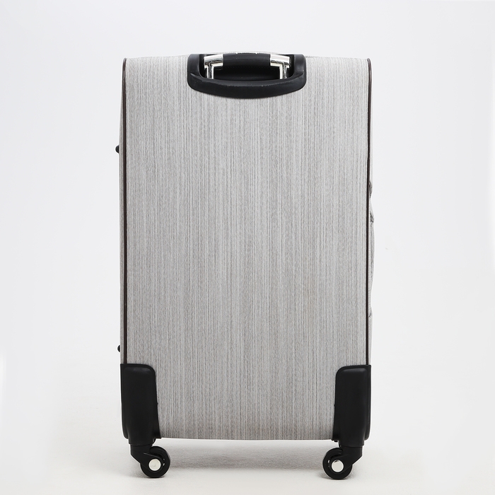 Чемодан большой 95 л (L), отдел на молнии, с расширением, кодовый замок, 4 колеса, наружный карман, цвет серый Чемодан большой 95 л (L), отдел на молнии, с расширением, кодовый замок, 4 колеса, наружный карман, цвет серый