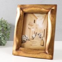 Фоторамка полистоун 13х18 см "Волна" золото 19,8х3х24,4 см Фоторамка полистоун 13х18 см "Волна" золото 19,8х3х24,4 см