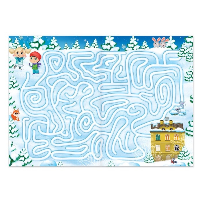 Книги с заданиями &laquo;Новогодние игры&raquo;, набор 6 шт. по 16 стр.