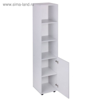 Пенал для документов с нижней дверью, 400х420х1880, Светло серый