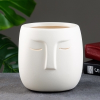 Горшок "Мистер Твикс" 15х15х15см, белый Горшок "Мистер Твикс" 15х15х15см, белый