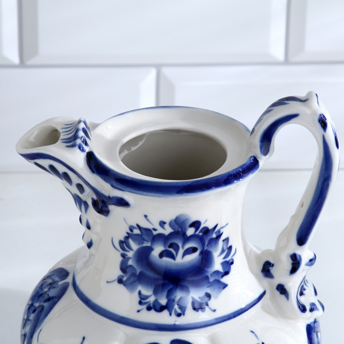 Кувшин &laquo;Восточный&raquo;, 15х18х27 см, 1,76 л, гжель