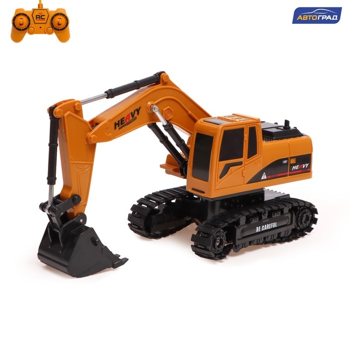 Экскаватор радиоуправляемый &laquo;Стройтехника&raquo;, подвижный ковш, работает от аккумулятора