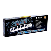 Синтезатор «Детский», 37 клавиш, с микрофоном, цвет чёрный Синтезатор «Детский», 37 клавиш, с микрофоном, цвет чёрный