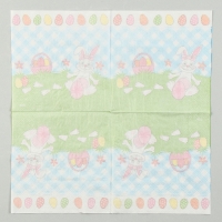 Салфетки бумажные «Белый кролик» с розовым бантиком, 33х33 см, набор 20 шт. Салфетки бумажные «Белый кролик» с розовым бантиком, 33х33 см, набор 20 шт.