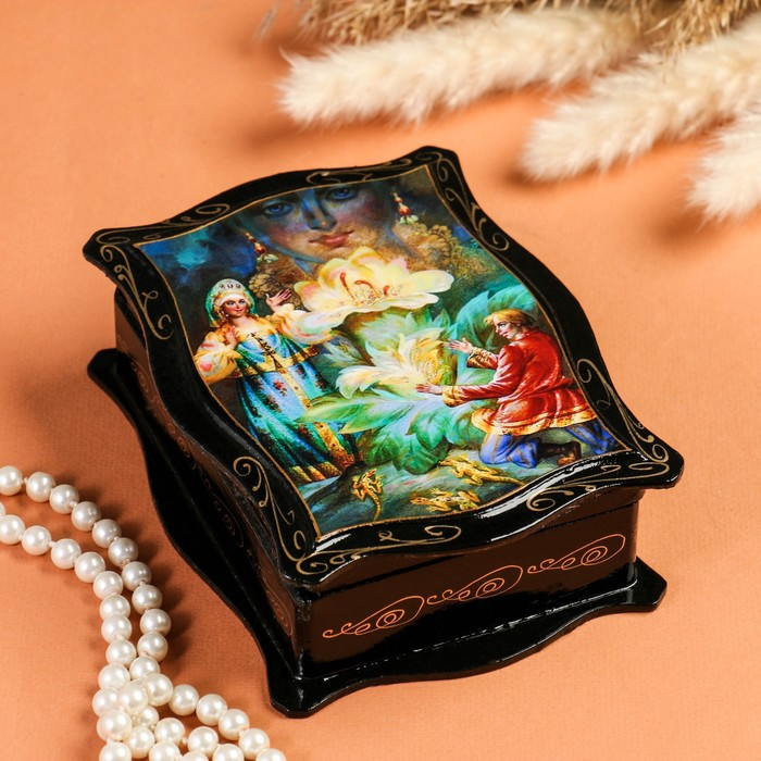 Шкатулка &laquo;Сказки&raquo;, 12&times;16 см, лаковая миниатюра, микс