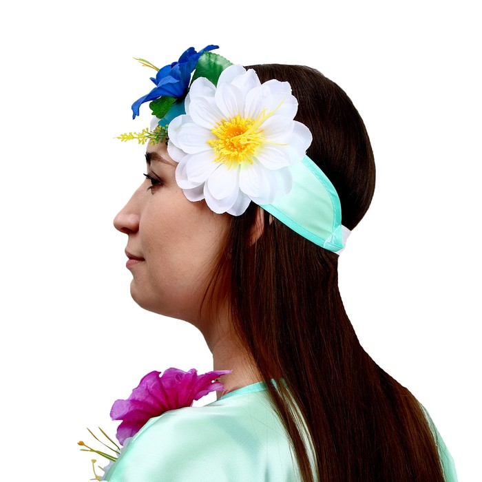 Карнавальный костюм «Весна», взрослый, платье, головной убор Карнавальный костюм «Весна», взрослый, платье, головной убор