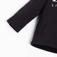 Лонгслив Крошка, Я Little Boss, рост 86-92 см, чёрный