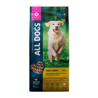 Сухой корм All dogs для взрослых собак, курица, 2,2 кг Сухой корм All dogs для взрослых собак, курица, 2,2 кг
