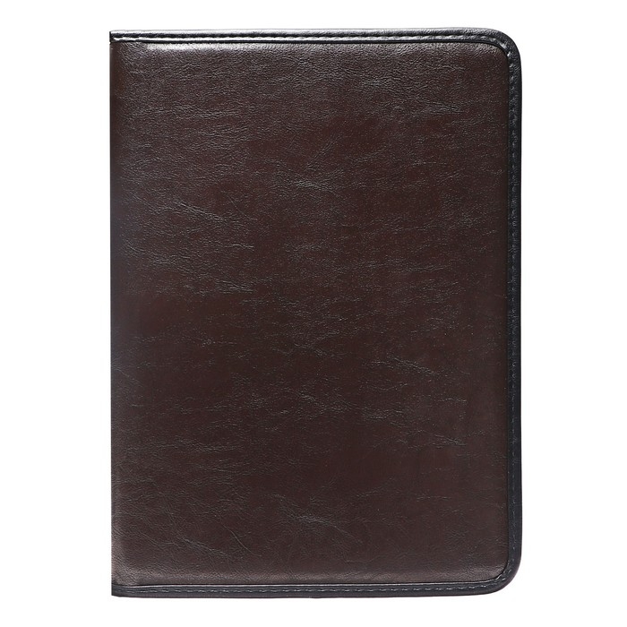 Папка деловая, искусственная кожа, для бумаг, 370 х 275 х 30 мм, с металлическим прижимом, ручка-петля Папка деловая, искусственная кожа, для бумаг, 370 х 275 х 30 мм, с металлическим прижимом, ручка-петля "Люкс" коричневая 6Д041