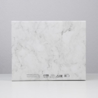 Коробка подарочная складная, упаковка, &laquo;Мрамор&raquo;, 31 х 25.5 х 16 см