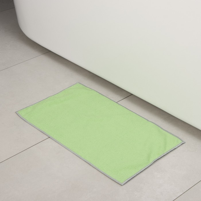 Тряпка для пола Raccoon, 250 г/м², 50×30 см, микрофибра, с оверлоком, 1 шт, цвет зеленый Тряпка для пола Raccoon, 250 г/м², 50×30 см, микрофибра, с оверлоком, 1 шт, цвет зеленый