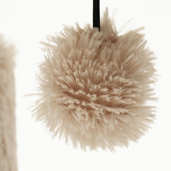 Комплекс для кошек с когтеточкой, с лежанкой, 63 х 41 х 76 см, пушистый мех, джут, серый Комплекс для кошек с когтеточкой, с лежанкой, 63 х 41 х 76 см, пушистый мех, джут, серый