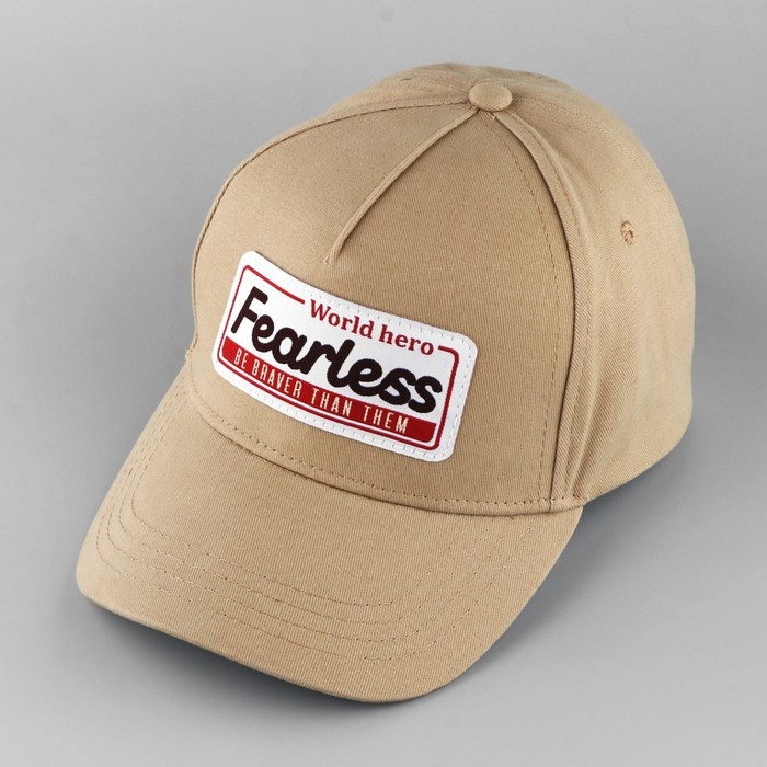 Кепка женская Fearless, цвет бежевый, р-р 56 Кепка женская Fearless, цвет бежевый, р-р 56