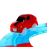 Конструктор магнитный &laquo;Магический трек&raquo;, машинка ездит от батареек, 72 детали