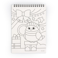 Блокнот гравюра - раскраска на новый год «Исполнения желаний», 10 листов Блокнот гравюра - раскраска на новый год «Исполнения желаний», 10 листов