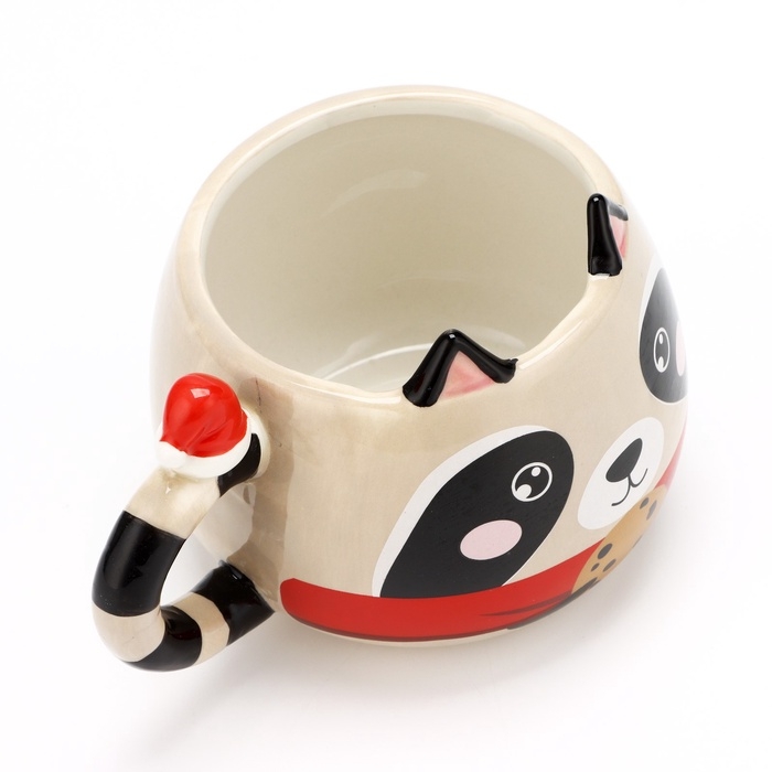 Новый год. Кружка керамическая &laquo;Енотик&raquo;, 400 мл