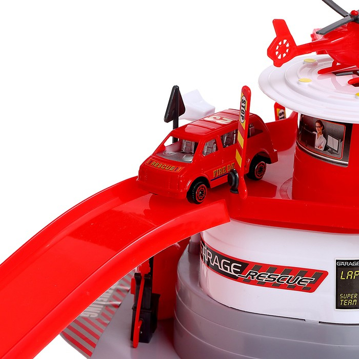 Игровой набор &laquo;Служба спасения 911&raquo;, 2 уровня, вертолетная площадка