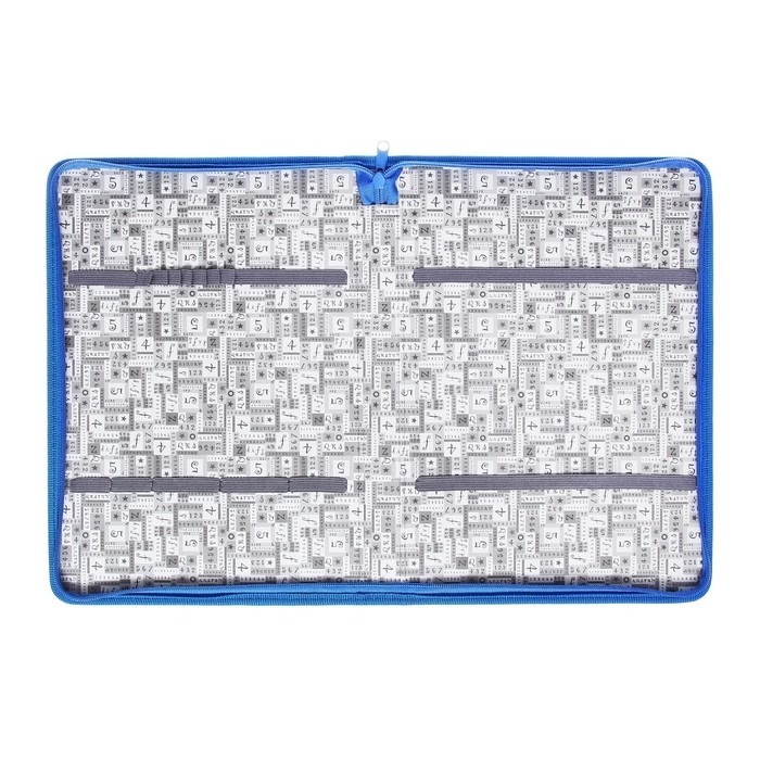 Папка для труда А4, с ручками, молния вокруг, ламинированный картон, 81ТР44, Calligrata, Папка для труда А4, с ручками, молния вокруг, ламинированный картон, 81ТР44, Calligrata, "Дельфин"