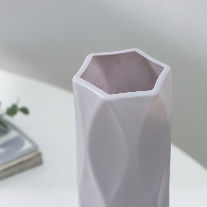 Ваза для цветов, 7×7×20,8 см, 650 мл, цвет МИКС Ваза для цветов, 7×7×20,8 см, 650 мл, цвет МИКС