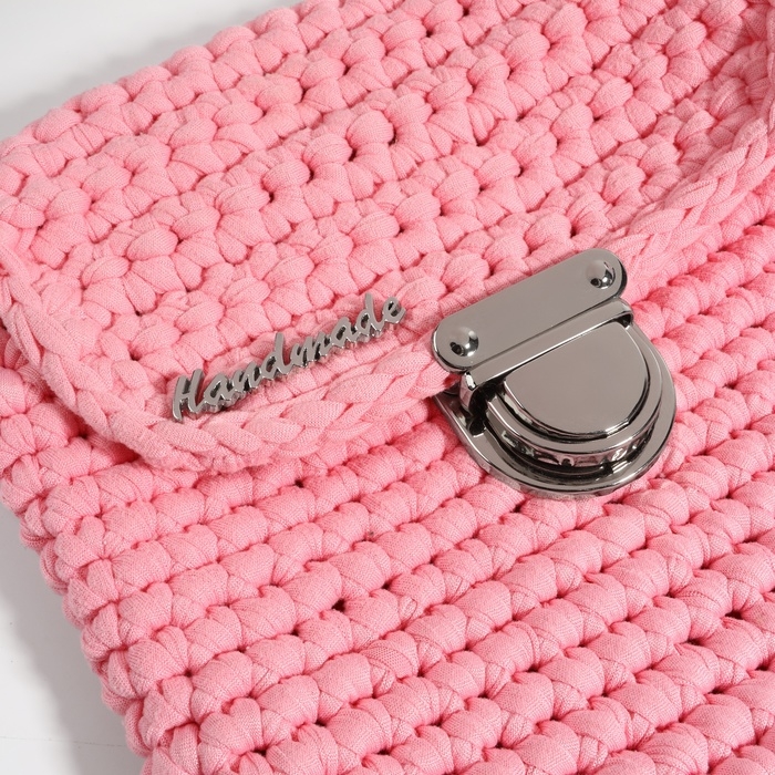 Декоративные элементы на прокол &laquo;Hand made&raquo;, 5,4 &times; 1 см, 10 шт, цвет серебряный