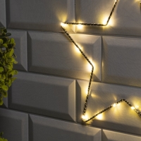 Светодиодная фигура «Звезда» 28 × 28 см, металл, батарейки ААх2 (не в комплекте), свечение тёплое белое Светодиодная фигура «Звезда» 28 × 28 см, металл, батарейки ААх2 (не в комплекте), свечение тёплое белое