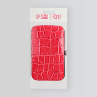 Набор маникюрный «Рептилия», 8 предметов, в футляре, цвет красный Набор маникюрный «Рептилия», 8 предметов, в футляре, цвет красный