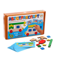 Пазл конструктор деревянный «Автотранспорт» Пазл конструктор деревянный «Автотранспорт»