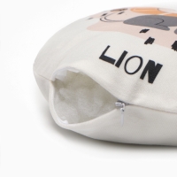 Подушка декоративная Этель "Львенок" d 30 см, велюр 100% п/э Подушка декоративная Этель "Львенок" d 30 см, велюр 100% п/э