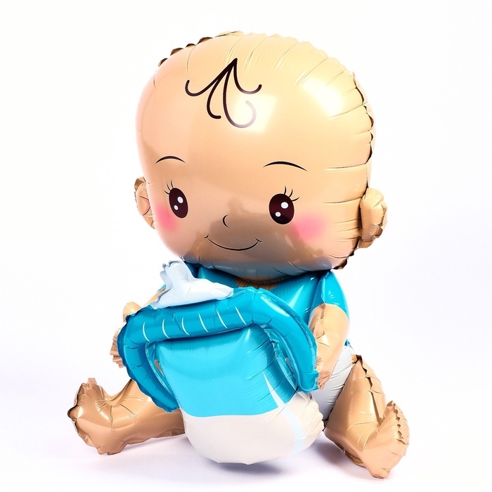 Шар фольгированный 36" &laquo;Улыбающаяся малыш с соской. Мальчик&raquo;, под воздух