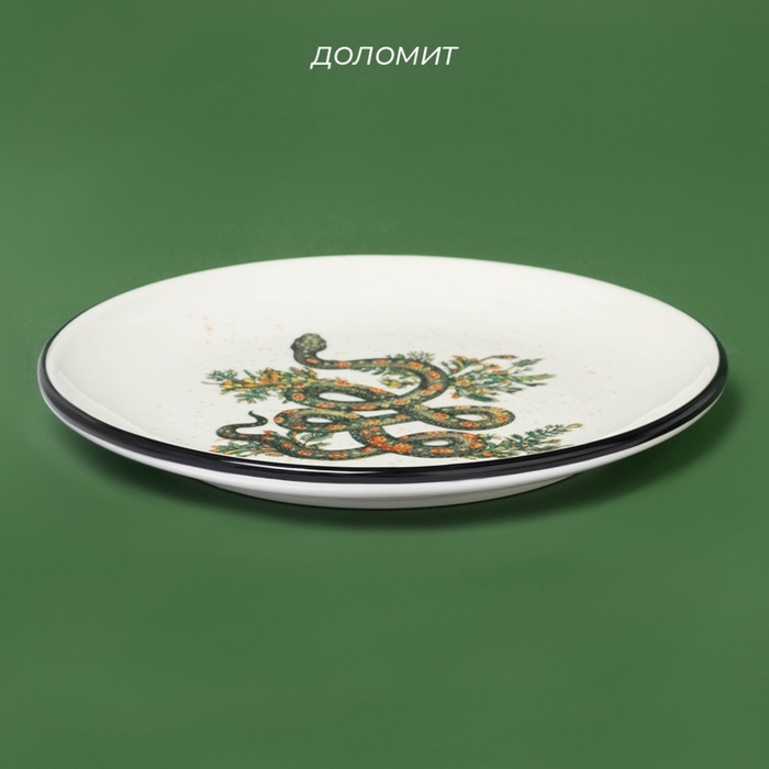 Тарелка новогодняя Доляна «Василиск», 24×24×2,5 см Тарелка новогодняя Доляна «Василиск», 24×24×2,5 см