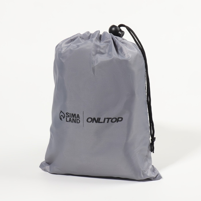 Подушка надувная, 40 &times; 30 &times; 45 см, в чехле, цвет серый