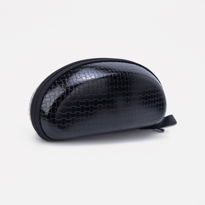 Футляр для очков на молнии, длина 16 см, цвет чёрный Футляр для очков на молнии, длина 16 см, цвет чёрный