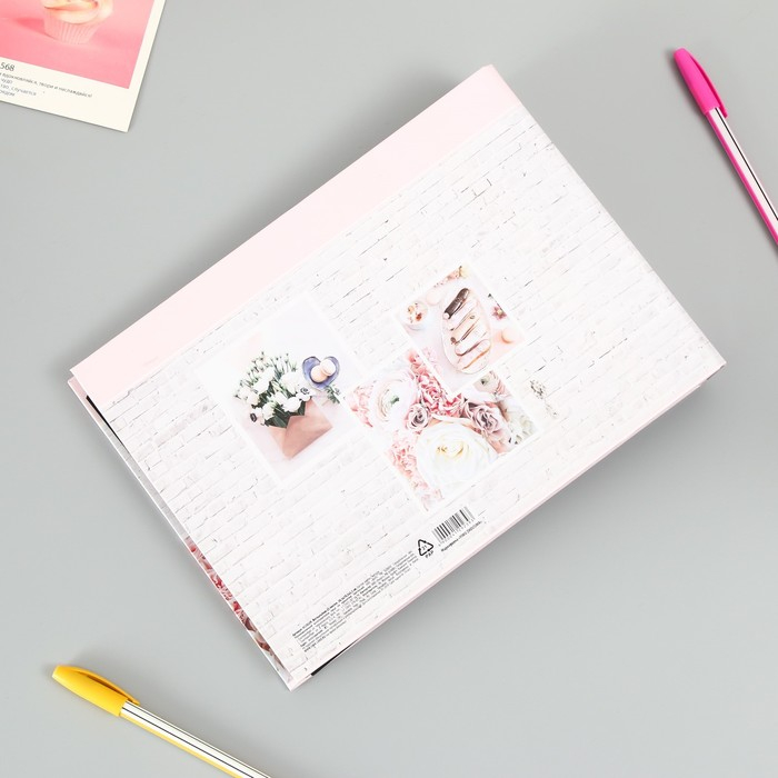 Фотоальбом 25 листов (уголки+кольца) "Цветы"  27х19 см