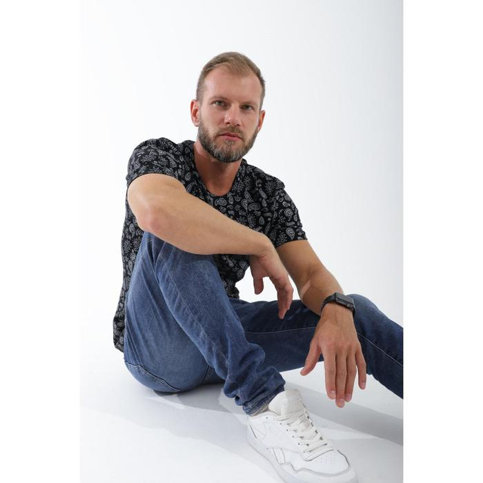 Футболка SL Футболка SL "Пейсли", 48, чёрный