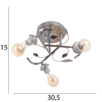 Люстра "Вики" бп 3х40Вт Е27 Хром МОДЕЛЬ: 2751102