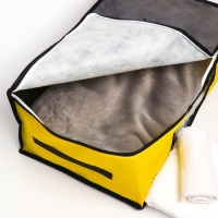 Органайзер для хранения белья, кофр с pvc-окном &laquo;Кошки&raquo;, 43 х 28,5 х 20 см.