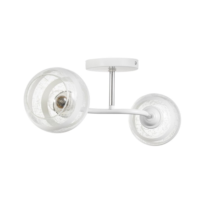 Люстра Люстра "Офелия" 2хЕ27 40Вт бело-хромовый 48х26х27 см BayerLux