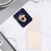 Открытка ручной работы "Варежка" стразы, снежинка Открытка ручной работы "Варежка" стразы, снежинка