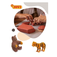 Масса для лепки JOVI, самозатвердевающая, полимерная, 500 г, терракота