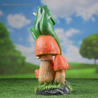 Садовая фигура "Лягушка с бабочкой" 14х14х39см Садовая фигура "Лягушка с бабочкой" 14х14х39см