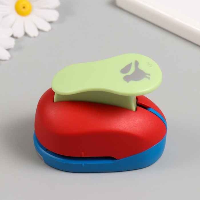 Дырокол фигурный рисунок 3,8х3,8 см "Птичка" 7х5,2х9,2 см, МИКС