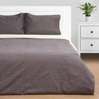 Постельное бельё Этель дуэт Graphite cage 150х215см-2 шт, 225х240см, 50х70&plusmn;3 см-2 шт, новосатин