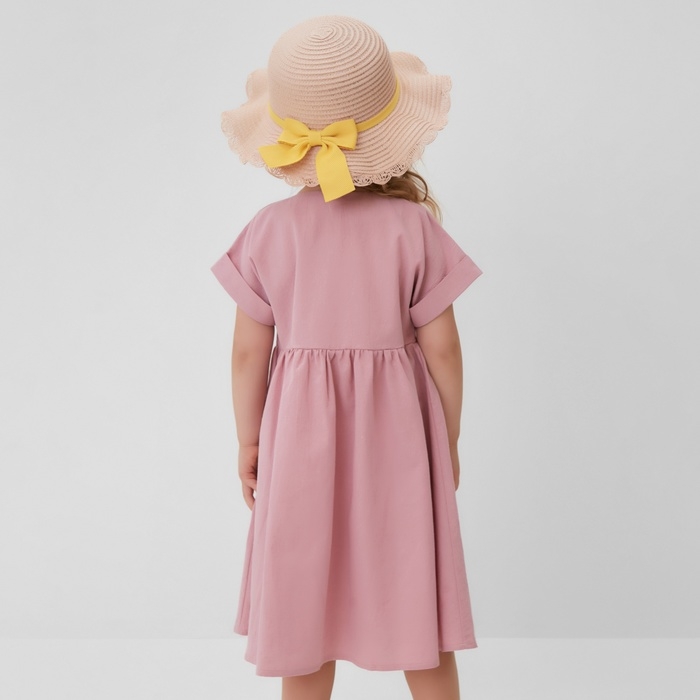 Платье для девочки MINAKU: Cotton Collection цвет сиреневый, рост 104 Платье для девочки MINAKU: Cotton Collection цвет сиреневый, рост 104