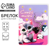 Брелок для ключей «Самой милой», 2.5 х 9 см Брелок для ключей «Самой милой», 2.5 х 9 см