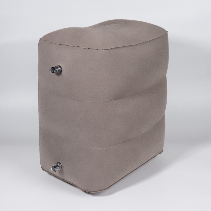 Подушка надувная, 40 &times; 30 &times; 45 см, в чехле, цвет серый