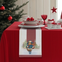 Дорожка новогодняя на стол Доляна «Московский мишка», сервировочная, 180×30 см Дорожка новогодняя на стол Доляна «Московский мишка», сервировочная, 180×30 см